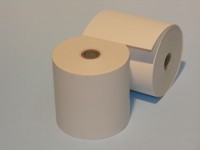 Bizerba-Papierrollen, weiss, passend für Bizerba / B=58mm / Länge 50m / Kern 12mm / Karton à 50 Stück